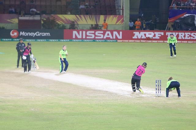 Some of the action this evening at the National Stadium.