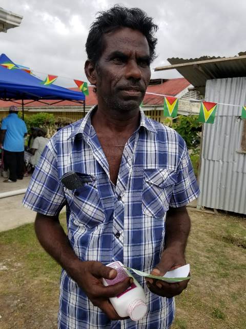 Tulsire Ram, a resident of Plegtanker Village.