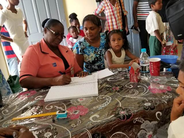 Sections of the medical outreach with doctors and nurses at work.