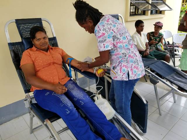 Sections of the medical outreach with doctors and nurses at work.