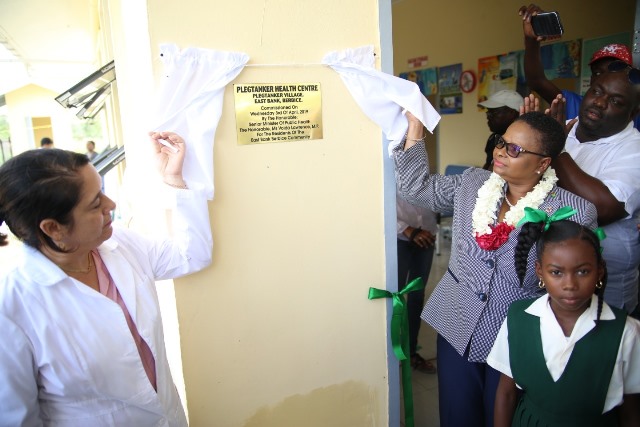 Scenes from the commissioning of the Plegt Anker health centre.