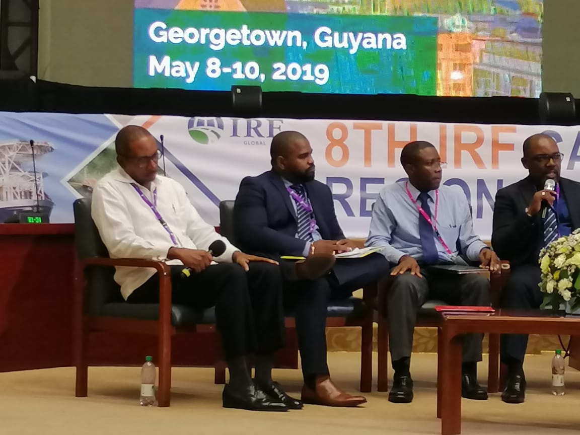 The Panellists from Left to Right: Civil Engineer, Stuart Hughes, Civil Engineer, Kadri Parris, Civil Engineer, William Ashby, General Manager of the Demerara Harbour Bridge Cooperation, Rawlston Adams