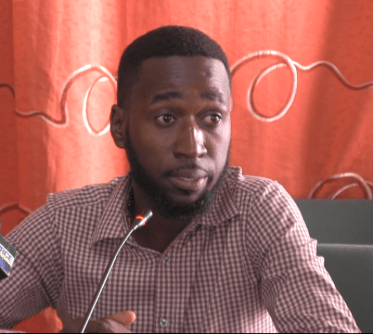 Deputy Director of Solid Waste, Floyd Rollins at M&CC and HJTV carnival spots presser.