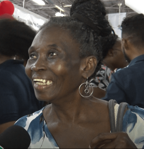 Joyce Caddle, a visitor at the Health Expo.