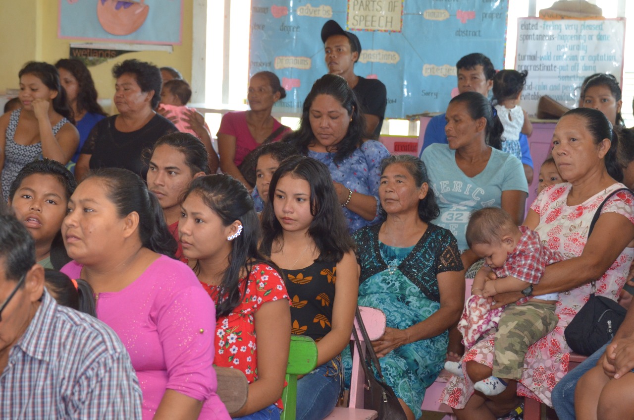 Section of residents at Akawini community engagement.