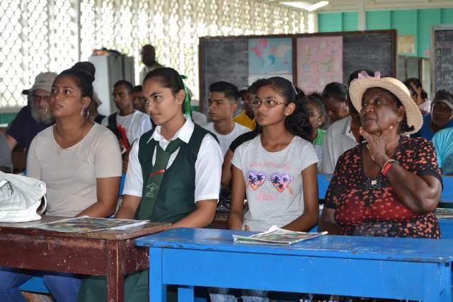 Some of the residents during the meeting.