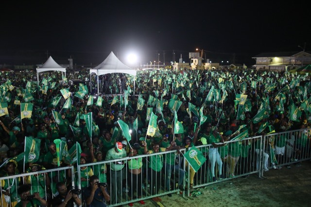 A section of the audience at the Coalition rally in Region Three.