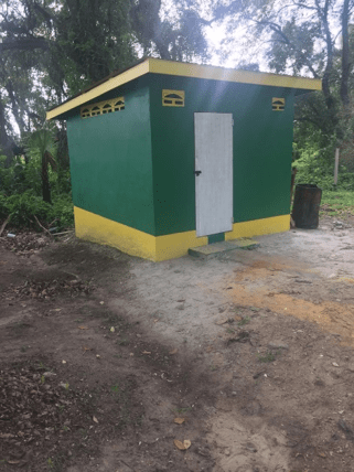 The erected washroom Facility.