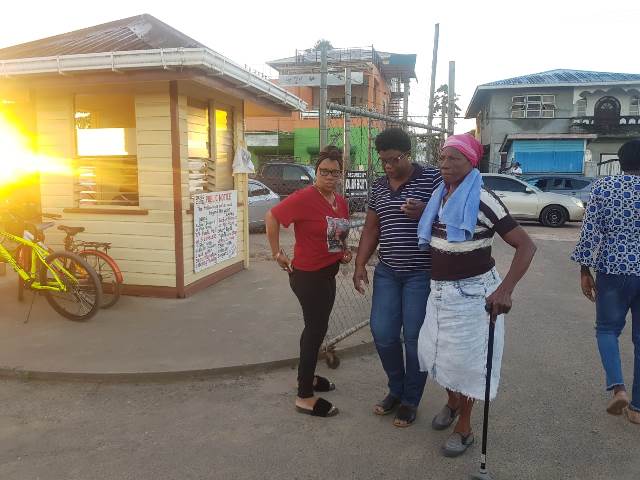 Perseverance: Disabled, injured and elderly persons voting at the various polling stations.