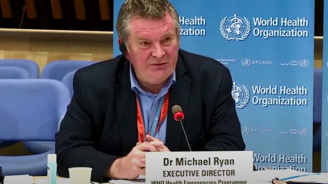 Dr. Michael Ryan, Executive Director of WHO’s Health Emergencies Programme
