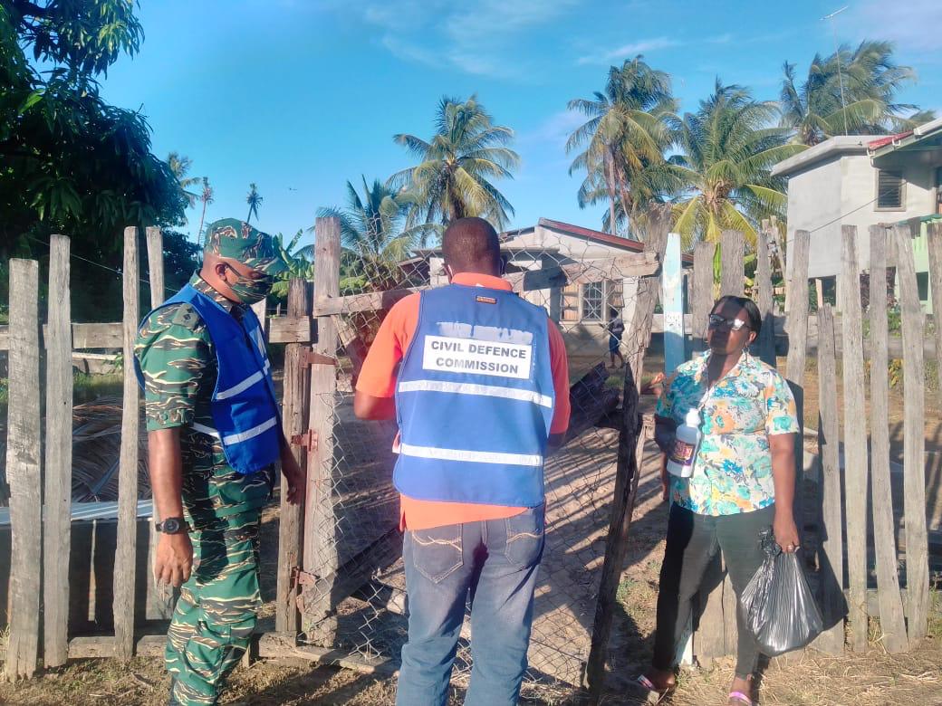 Scenes from the distribution of sanitation supplies by the CDC to flood-affected residents in Corentyne, East Berbice.
