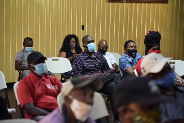 Some of the persons at the meeting hosted by Minister or Labour, Hon. Joseph Hamilton