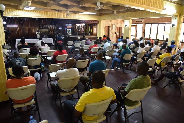Some of the persons at the meeting hosted by Minister or Labour, Hon. Joseph Hamilton