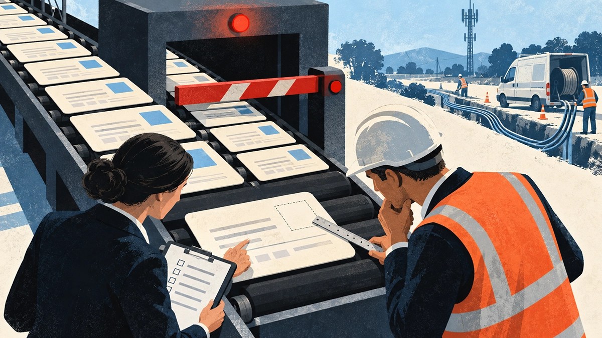 A batch of payment applications stops at a verification checkpoint because one form is missing a required reference.