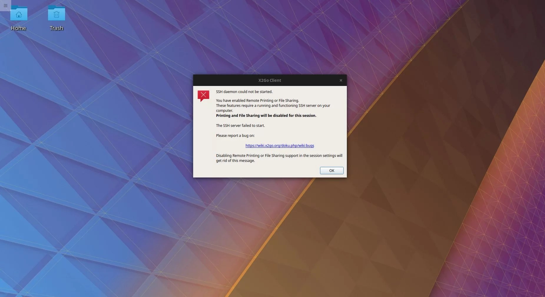 x2go ssh daemon could not be started windows 10 word image 1 2