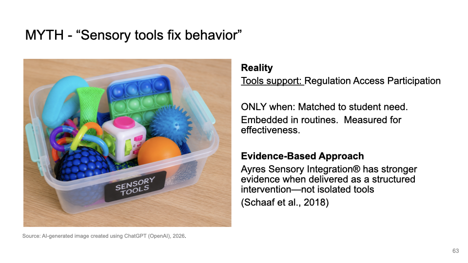 School OT foundations_Part 1 Preview 4 Sensory Tools