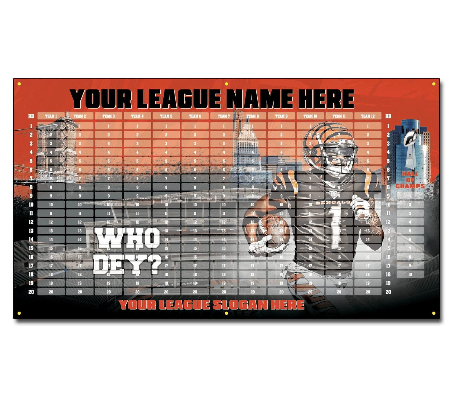 LARGE CUSTOM REUSABLE DRAFT KIT DraftKits