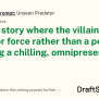 Writing Prompt: Unseen Predator • DraftSparks