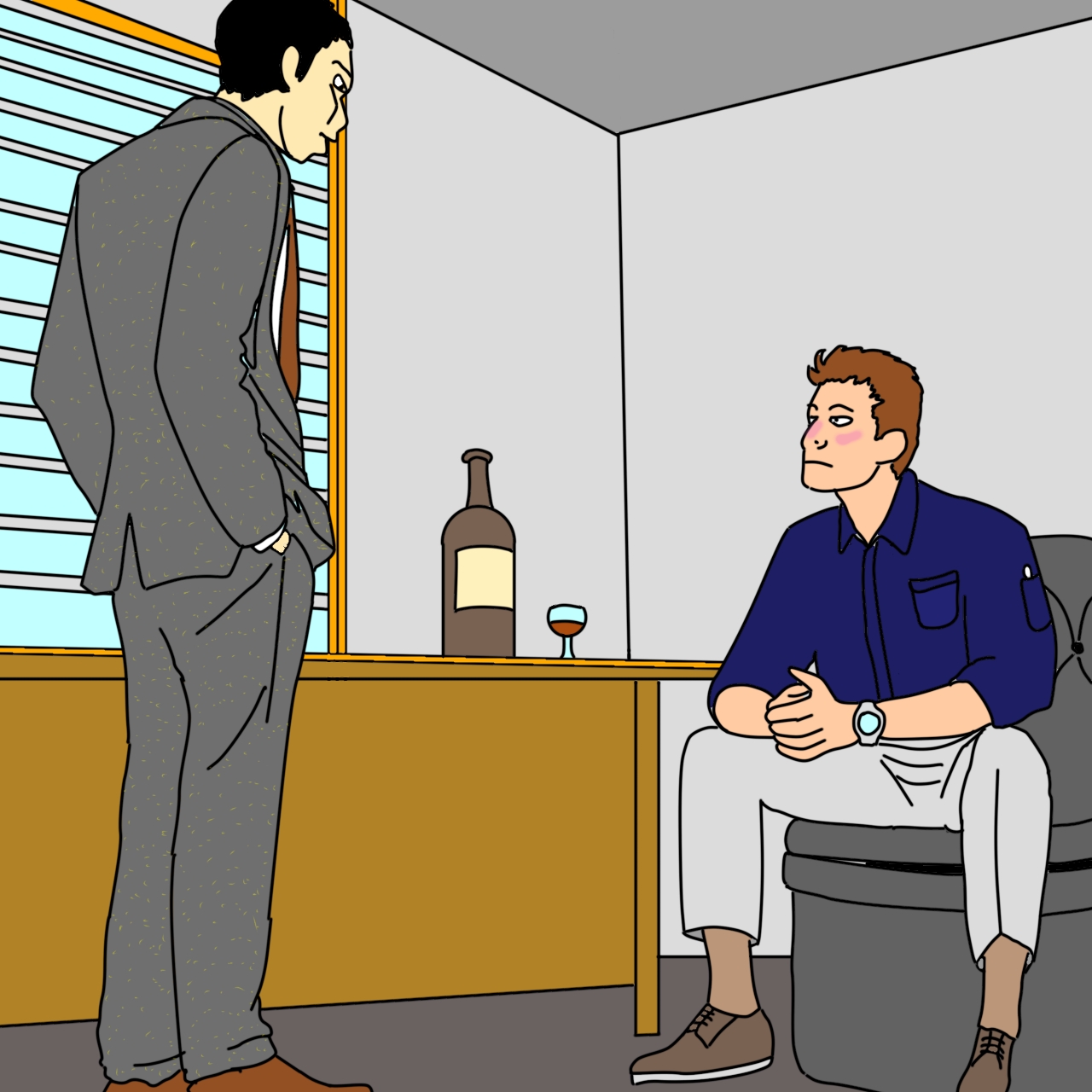 ネクロバズとむくつけき勇者たち 28 追い詰められた男