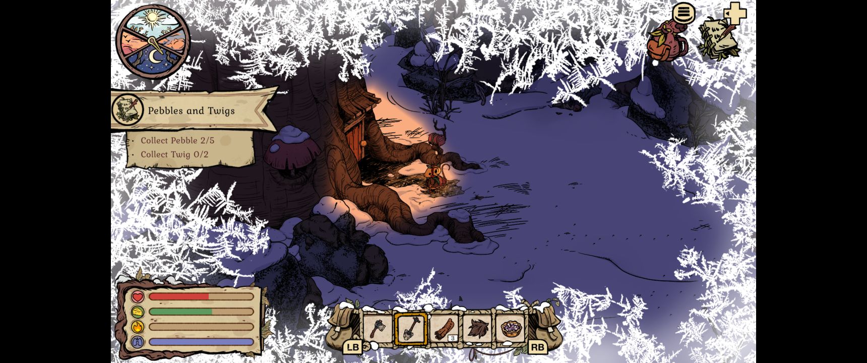 A tiny mouse outside the door to his burrow. The screen is feezing up!