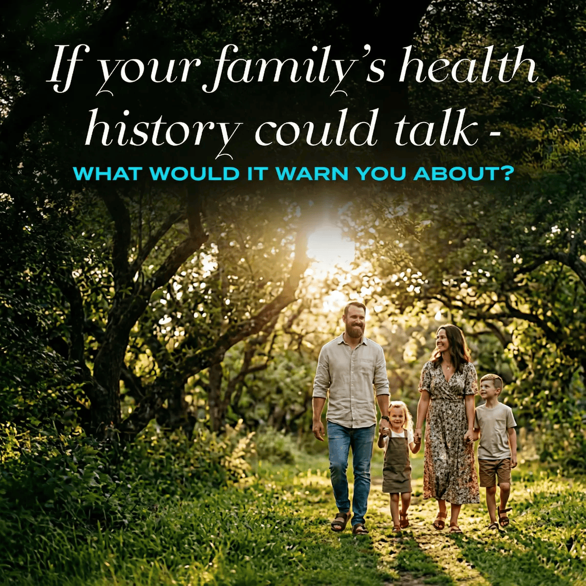 A family together outdoors