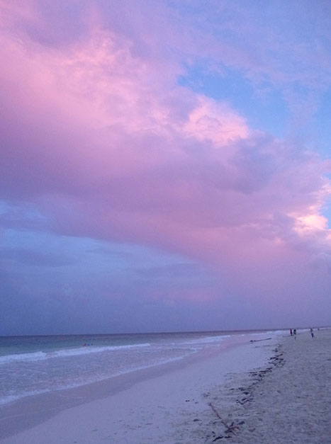 violet sunset