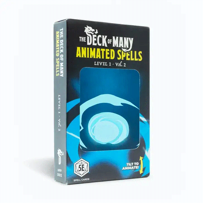 Animated Spells: Level 1, G-Z - 5e 2014 D&D (Cartas de Referencia en inglés) 30$
