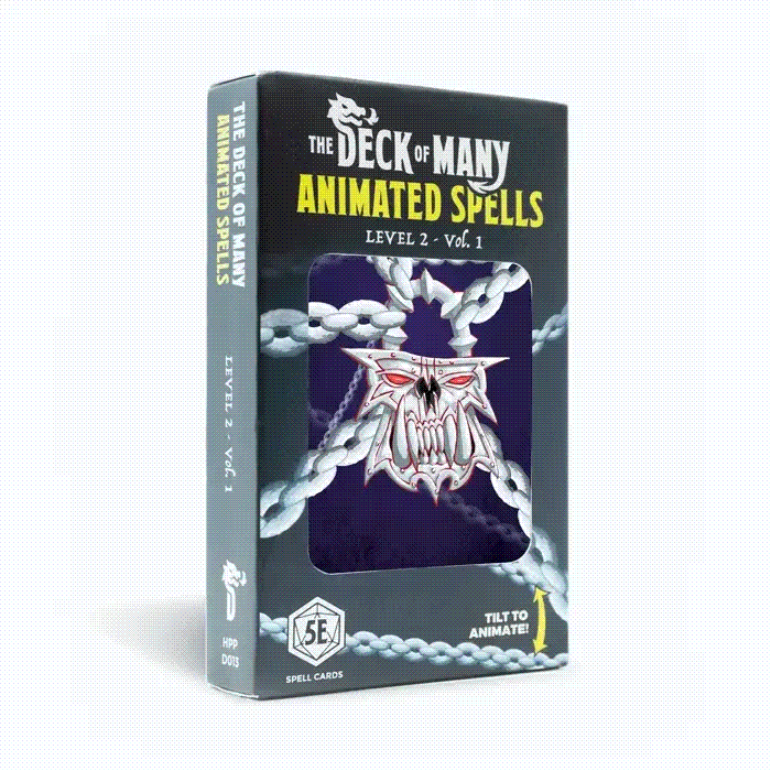 Animated Spells: Level 2, A-H - 5e 2014 D&D (Cartas de Referencia en inglés) 30$