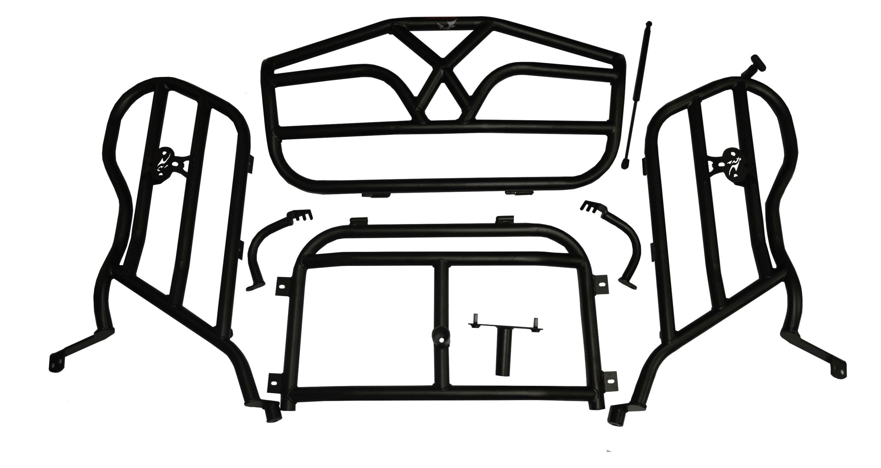 RZR XP 1000 Cargo Rack with Spare Tire Mount for 2 Place and 4 Place