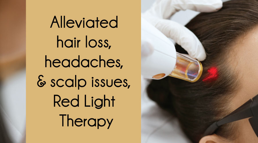 Treat hair loss with red light therapy