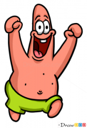 draw patrick star cartoon characters cartoons drawings drawing character step famous something drawdoo tutorials