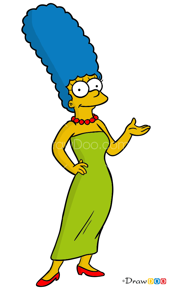 Aux yeux revolver / pins marge simpson / pin les simpson / broche dessin animé. How to Draw Marge, The Simpsons
