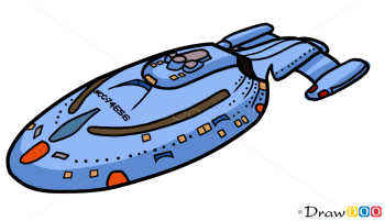 how to draw star trek voyager