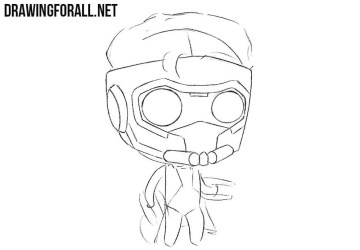 star chibi lord draw sketch step drawingforall