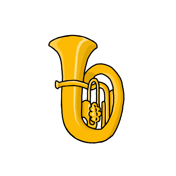 The eb tuba is also most common in the united states, and both types of bass tubas can be supplemented by the cc or bbb tubas whenever necessary. How to Draw a Tuba - Step by Step Easy Drawing Guides - Drawing Howtos