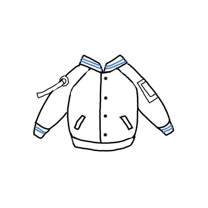 How to draw a jacket