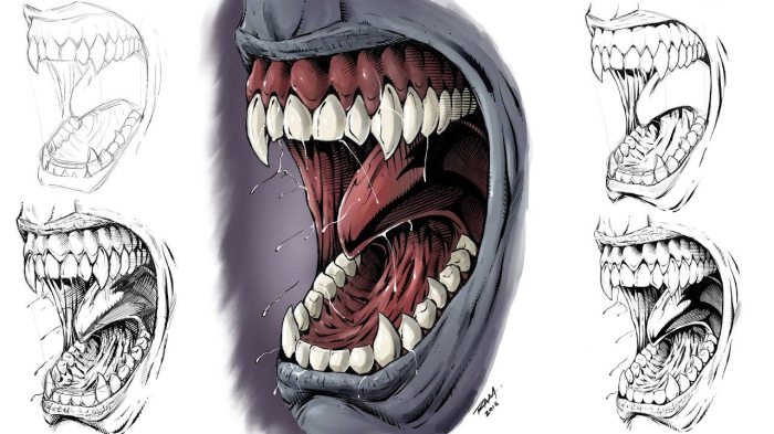 Teeth drawing reference