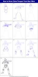 clone wars trooper draw step drawing printable drawingtutorials101 drawings easy sheet zeichnen learn starwargift