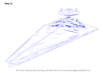 star destroyer draw wars class step imperial drawing