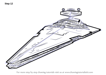 how to draw star wars star destroyer