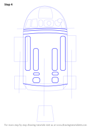 draw r2 d2 wars star step drawing drawingtutorials101 drawings tutorials tutorial