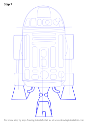 wars star draw step r2 d2 drawing drawingtutorials101 learn tutorials easy tutorial drawings steps
