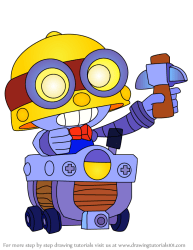 brawl stars carl draw drawing step bs