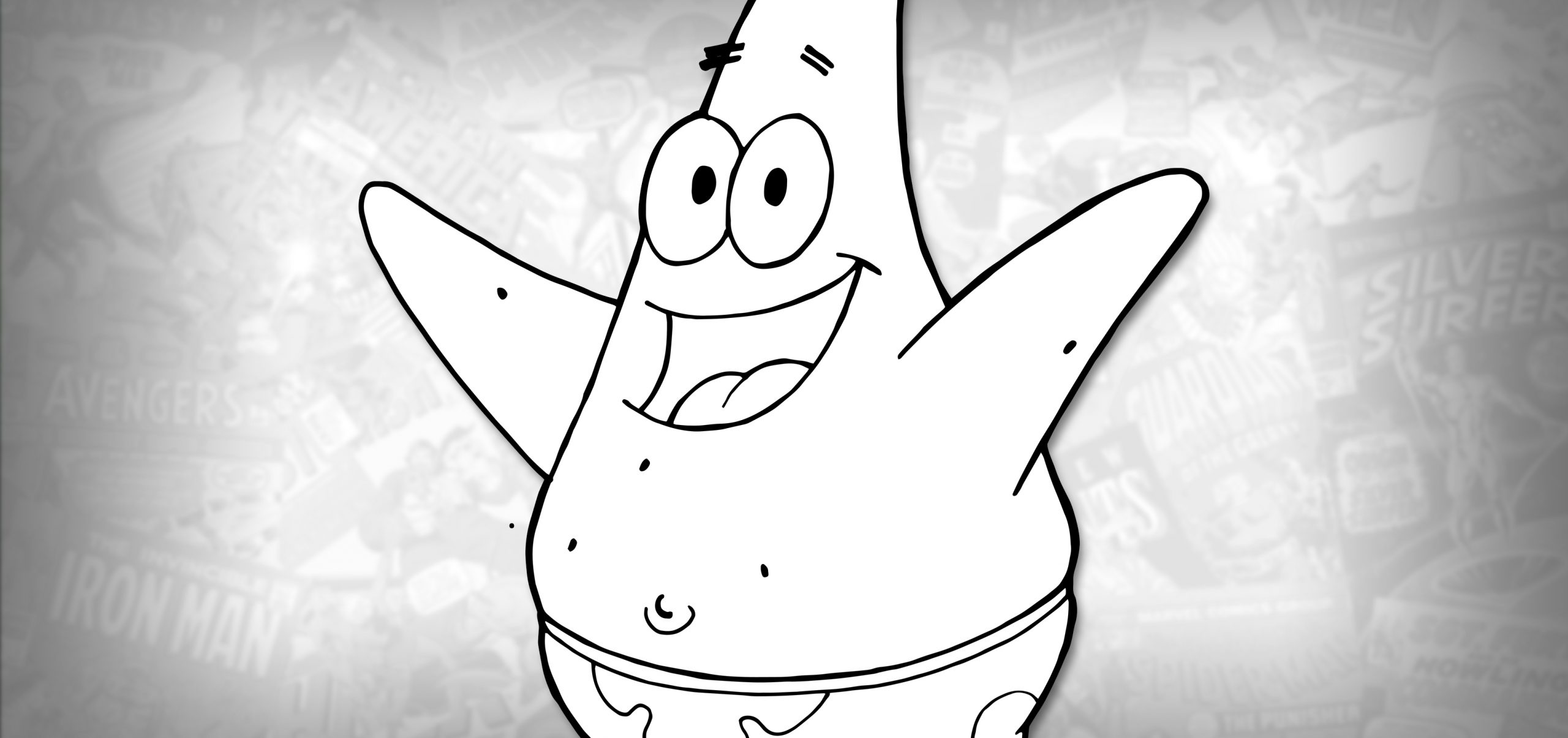 patrick star drawing