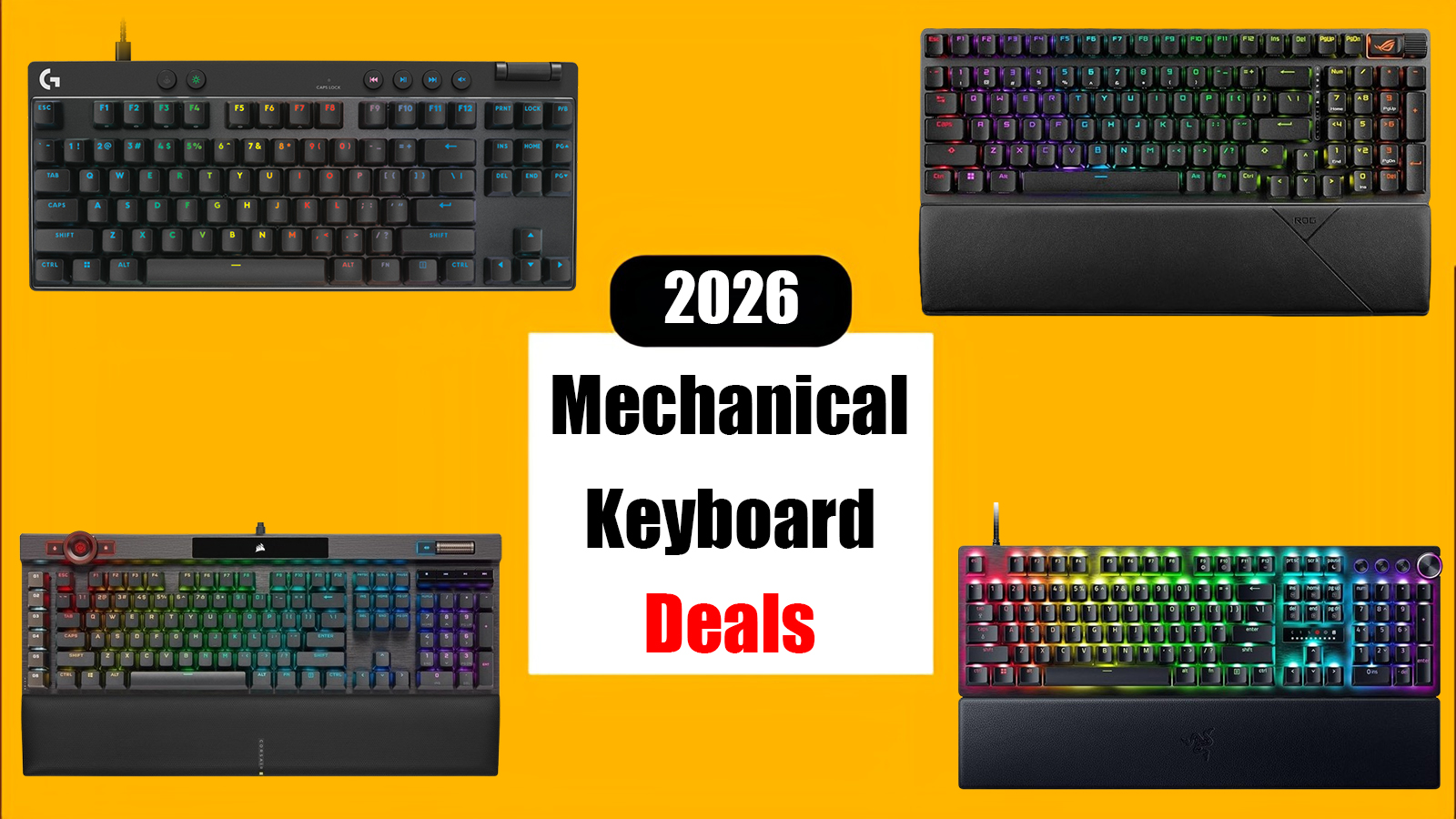 Mechanical Keyboard Deals Of April 2026 Including Logitech Razer Mechanical Keyboard Deals 