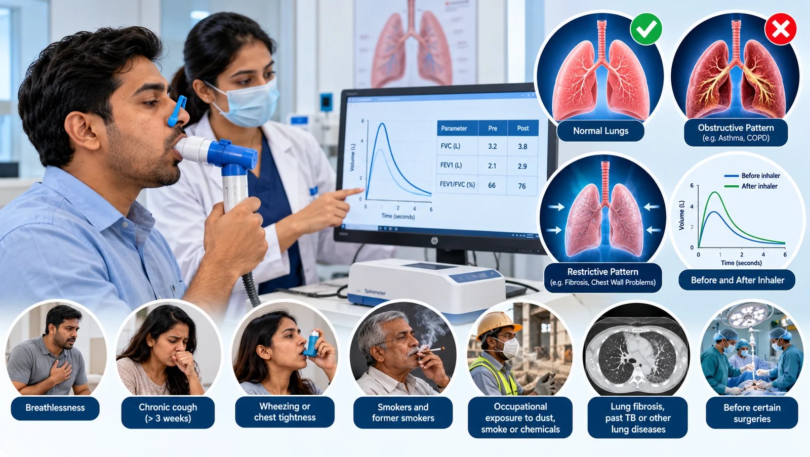 Pulmonary Function Test (PFT): A Simple Test to Check How Well Your Lungs Work – Dr. Dipak Viradia