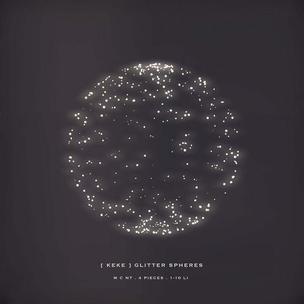 [ keke ] glitter spheres