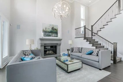 French Style Stone Fireplace Mantels