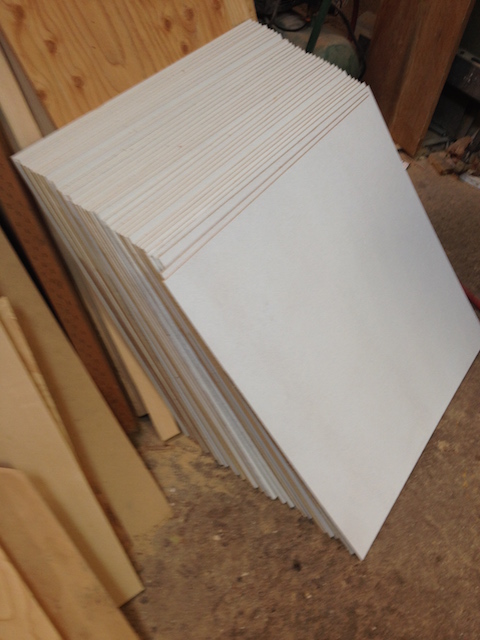 36 2x2 Sky Blue "Canvas" Tiles