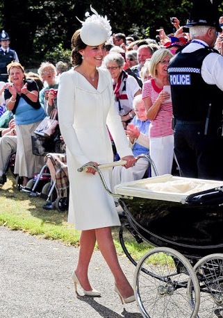 51790447 Prince William, Duke of Cambridge, Prince George of Cambridge, Catherine Duchess of Cambridge arrive at the Church of St Magdalene on the Queen's Sandringham Estate for the Christening of Princess Charlotte of Cambridge on July 05, 2015 in London, United Kingdom. FameFlynet, Inc - Beverly Hills, CA, USA - +1 (818) 307-4813 RESTRICTIONS APPLY: USA ONLY